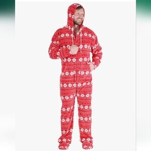 Fleece Hooded Footed Onesie Pajama